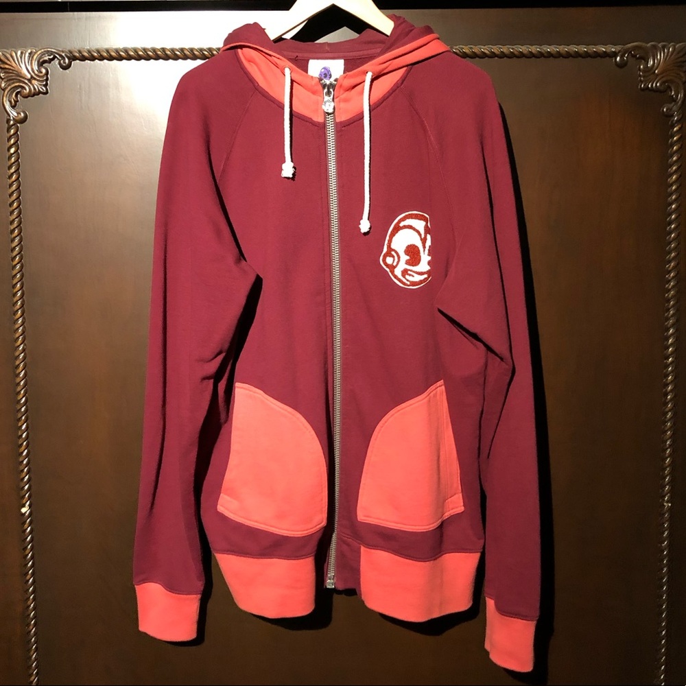 KIDROBOT Limited Edition Maroon Salmon Hoodie XXL
